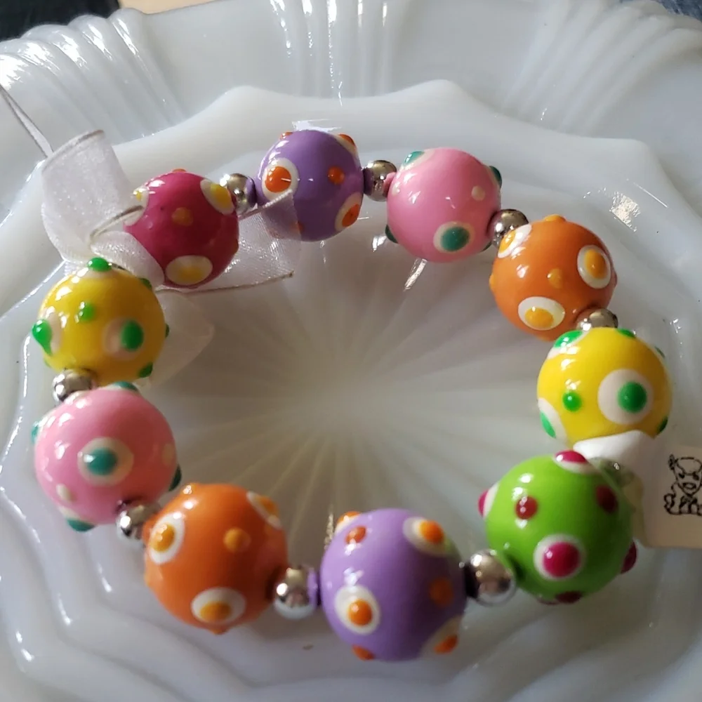 Buffalo Jewelry Colorful Glass Beaded Bracelet - Picture 2 of 3